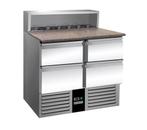 GGM Gastro | Saladette PREMIUM - 903mm - 4 laden - met |, Verzenden, Nieuw in verpakking