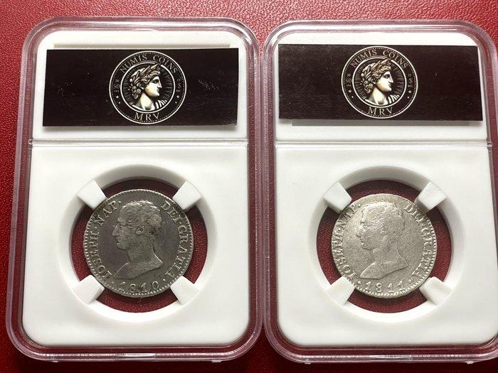 Spanje. Jose Napoleón. 4 Reales 1810 Y 1811 Madrid AI, Postzegels en Munten, Munten | Europa | Niet-Euromunten