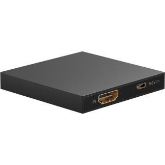 HDMI splitter | Goobay | 2 poorts (4K@30Hz, Actief), Audio, Tv en Foto, Audiokabels en Televisiekabels, Nieuw, Verzenden