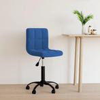 vidaXL Kantoorstoel draaibaar fluweel blauw, Huis en Inrichting, Bureaus, Verzenden, Nieuw