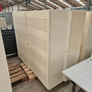 Drentea akoestische schuifdeurkast B160xH120xD42 wit,