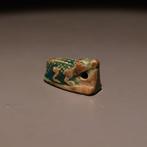 Oud-Egyptisch Speksteen Krokodilvormig amulet (SOBEK). Late, Verzamelen