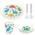 Kinderservies Dinosauria RPET - Set - Bord&Bestek&Beker&Scha, Ophalen of Verzenden, Nieuw