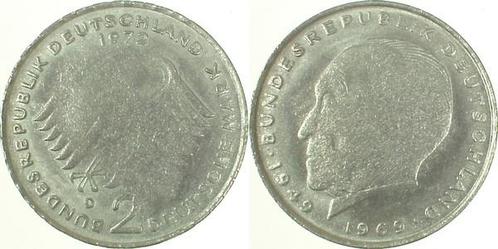 2 Dm Brd 2 Mark Adenauer 1972 D 3,5gr halbe Staerke ! bfr..., Postzegels en Munten, Munten | Europa | Niet-Euromunten, Verzenden