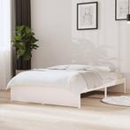 vidaXL Bedframe massief hout wit 120x200 cm, Huis en Inrichting, Slaapkamer | Bedden, Verzenden, Wit, Nieuw, Twijfelaar