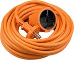 Verlengkabel 10 meter oranje ongeaard, Verzenden, Nieuw