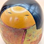 Twee vintage Kokeshi, gesigneerd door Toa Sekiguch & Tomio