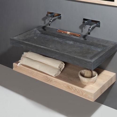 Wastafel Forzalaqua Stockholm Hardsteen Gezoet Zonder, Doe-het-zelf en Verbouw, Sanitair, Overige typen, Nieuw, Ophalen of Verzenden