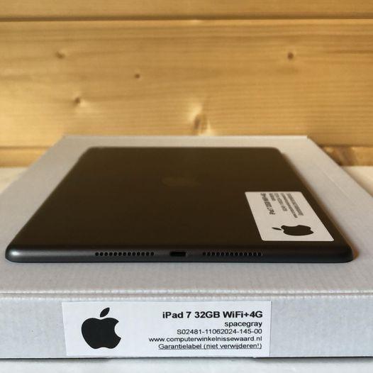 Apple iPad 7 10.2 32GB zwart WiFi (4G) + garantie, Computers en Software, Apple iPads, Nieuw, Ophalen of Verzenden