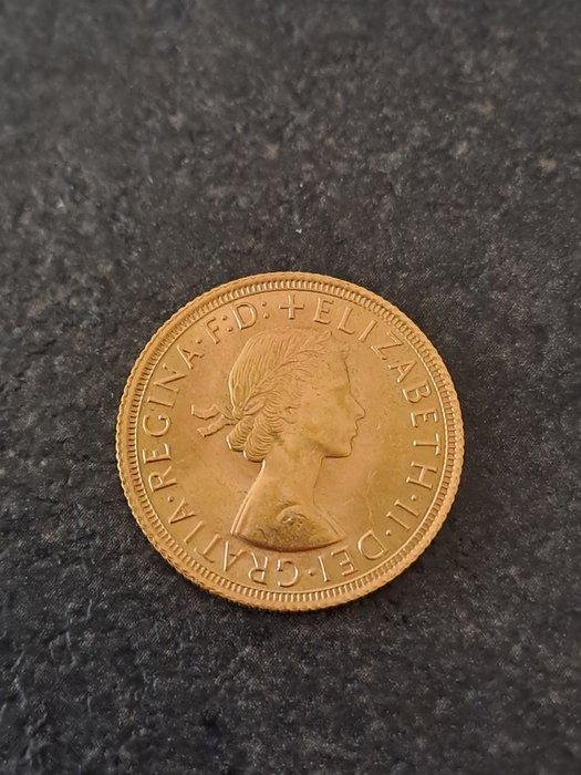 Verenigd Koninkrijk. Elizabeth II. Sovereign 1965, Postzegels en Munten, Munten | Europa | Niet-Euromunten