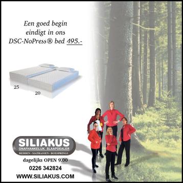 Een goed begin eindigt in ons DSC-NoPress® bed 495.-