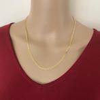 Gold plated 925 zilveren  gourmet ketting  3 mm, Verzenden, Nieuw, Zilver