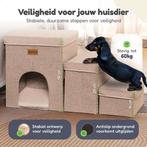 4Paw® Beige 2-in-1 hondentrap voor kleine honden tot 60 kg, Verzenden, Nieuw