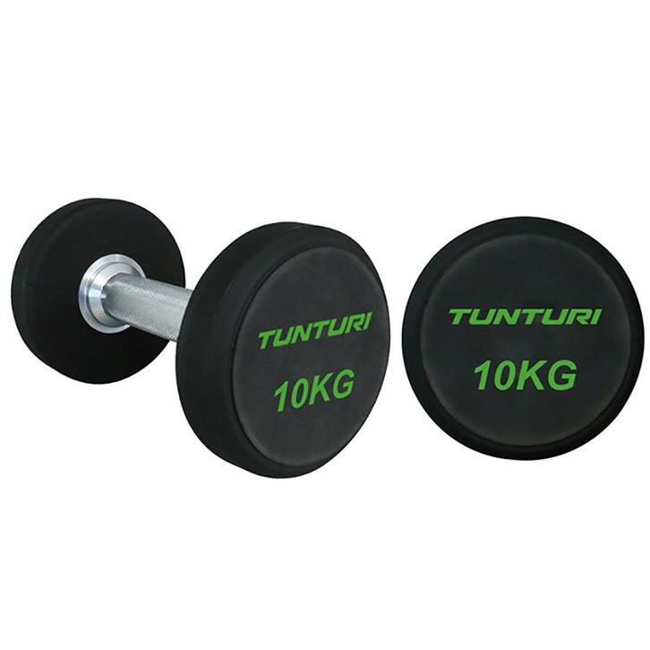 Tunturi PU Pro Dumbbell Set 2 - 12kg (10prs, 132kg), Sport en Fitness, Fitnessmaterialen, Nieuw, Verzenden