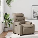 vidaXL Fauteuil verstelbaar kunstleer cappuccinokleurig, Huis en Inrichting, Fauteuils, Verzenden, Nieuw
