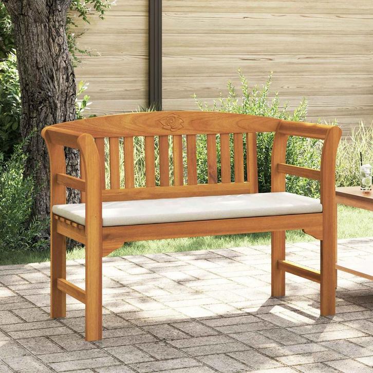 vidaXL Rozenbank Naturel 114 x 46 x 82,5 cm Massief, Tuin en Terras, Tuinbanken, Nieuw, Verzenden