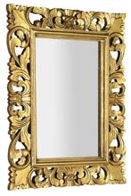 Sapho Samblung spiegel met houten lijst 60x80 goud, Nieuw, Ophalen of Verzenden