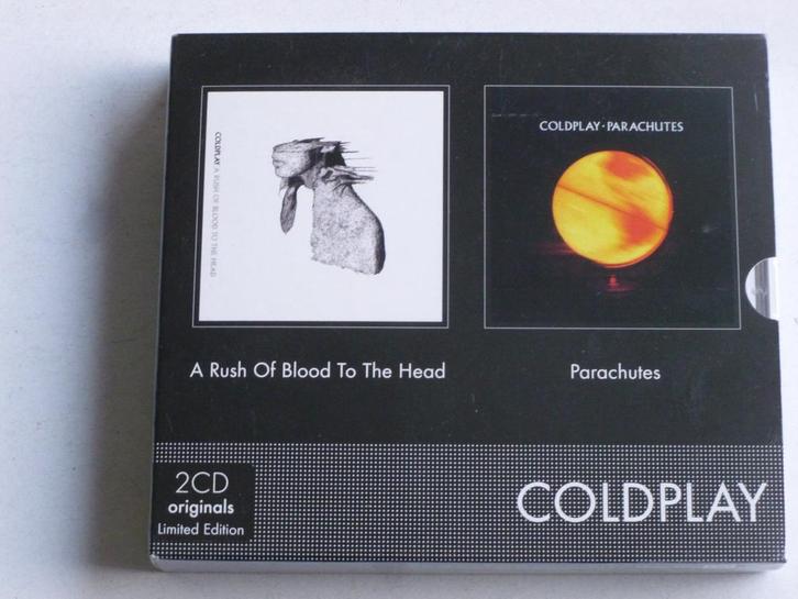 Coldplay - A Rush of Blood to the Head + Parachutes (2 CD) N, Cd's en Dvd's, Cd's | Pop, Zo goed als nieuw, Verzenden