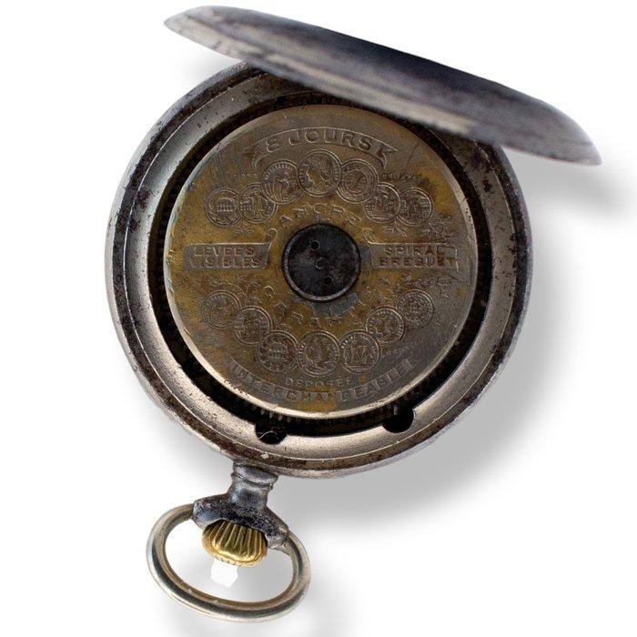 Vintage Hebdomas 8 Jours Pocket Watch - 1900-1949, Sieraden, Tassen en Uiterlijk, Horloges | Heren