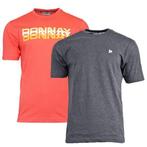 Donnay Donnay Heren - 2-Pack - T-Shirt Daks + Vince - Perzik, Kleding | Heren, Verzenden, Nieuw