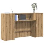 vidaXL Receptiebalie 180x50x103,5cm bewerkt hout artisanaal, Verzenden, Nieuw