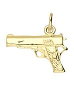 Gouden Pistool ketting hanger, Verzenden, Nieuw