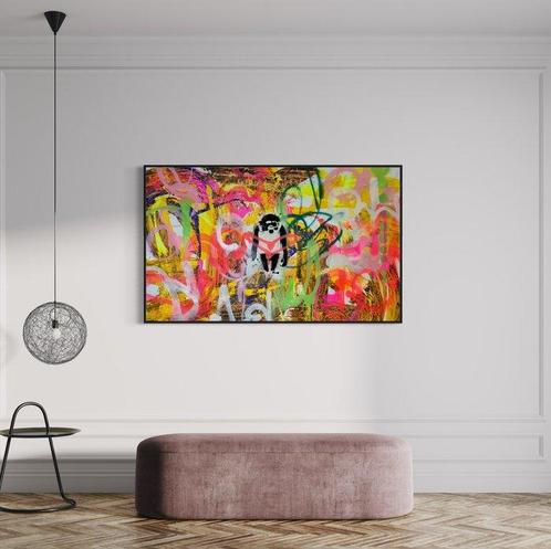 Timo Wedell (1994) - Dreamland Ape Like Banksy - XXL · No, Antiek en Kunst, Kunst | Schilderijen | Modern