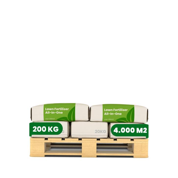 Gazonmest All-In-One (10x = 200 kg - voor 4.000 m2), Tuin en Terras, Aarde en Mest, Mest, Verzenden