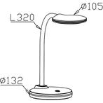 LED Bureaulamp - Brinton - 4.5W 350lm - Helder/Koud Wit, Ophalen of Verzenden, Nieuw