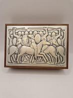 Doos voor schrijfgerei - Zilver, Hout, Antiek en Kunst, Antiek | Goud en Zilver