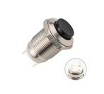 Push schakelaar - 12mm - Zwart - Waterproof, Ophalen of Verzenden, Nieuw