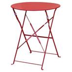 Tafel - Rood - Bistro - Rond - GH560, Verzenden