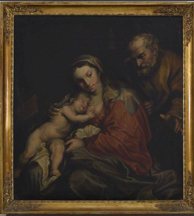 Anthony Van Dyck (1599-1641) - Riposo durante la fuga in, Antiek en Kunst, Kunst | Schilderijen | Klassiek