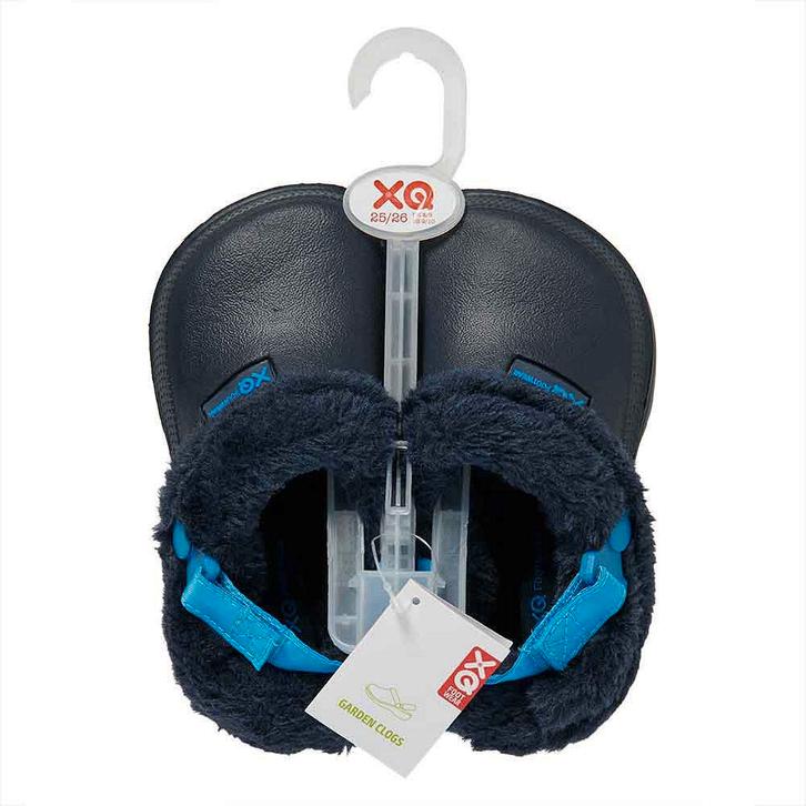 XQ KinderTuin Klompen met Bontje blauw, Kleding | Heren, Schoenen, Ophalen of Verzenden