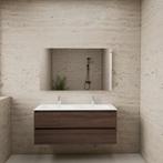 ACTIE BWS Badmeubel | Paris | Sonoma Choco 120 cm | Mat Wit, Doe-het-zelf en Verbouw, Sanitair, Ophalen of Verzenden, Nieuw, Bad