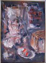 Crescenzo Del Vecchio (1937-2006) - Interno di studio, Antiek en Kunst, Kunst | Schilderijen | Klassiek