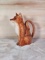 Kan - Keramiek - Met de hand geschilderde vos kan, Antiek en Kunst