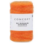 Katia Concept 50 Mohair Shades - 48 oranje - Mohair Garen, Hobby en Vrije tijd, Breien en Haken, Ophalen of Verzenden, Nieuw