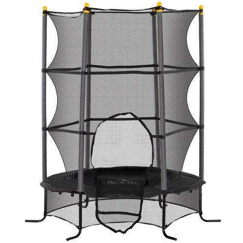 TRUUSK Kindertrampoline Ø163 Cm, Trampoline Met Veiligheidsn, Kinderen en Baby's, Speelgoed | Buiten | Trampolines, Nieuw, Verzenden