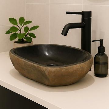 Wasbak | Wastafel | Natuursteen | 46-53x34-40cm | Ovaal | beschikbaar voor biedingen