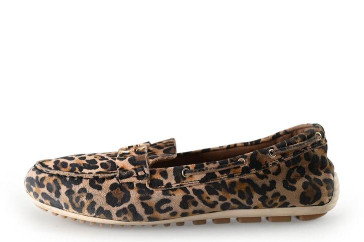 Tamaris Instappers in maat 38 Panter | 10% korting, Kleding | Dames, Schoenen, Overige kleuren, Zo goed als nieuw, Instappers