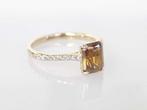 Cocktailring - 14 karaat Geel goud - 1.36ct. tw. Geel