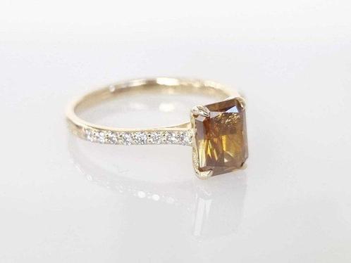 Cocktailring - 14 karaat Geel goud - 1.36ct. tw. Geel, Sieraden, Tassen en Uiterlijk, Antieke sieraden