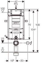 Geberit Toilet inbouwreservoir van €413.00 voor €255.54, Doe-het-zelf en Verbouw, Sanitair, Ophalen of Verzenden, Nieuw, Toilet