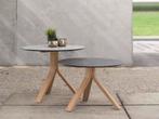 Stern Freddie Bijzettafel Teak frame Tafelblad Silverstar, Tuin en Terras, Ophalen of Verzenden, Nieuw