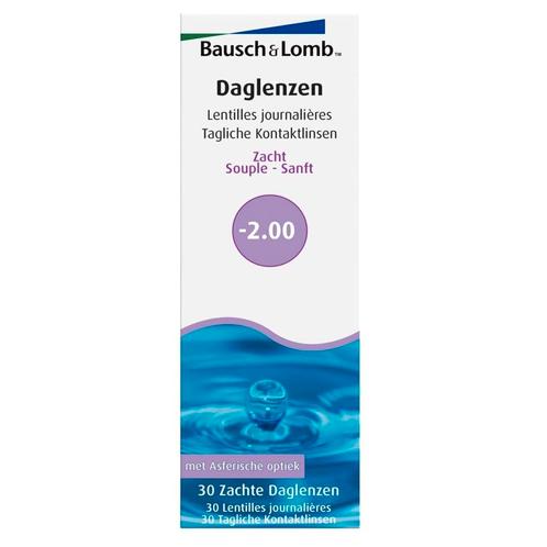 Bausch & Lomb -2.00 Zachte Daglenzen, Sport en Fitness, Gezondheidsproducten en Wellness, Nieuw, Verzenden