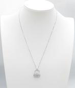 Halsketting - 18 karaat Witgoud - 0.20ct. tw. Diamant, Sieraden, Tassen en Uiterlijk, Kettingen, Nieuw