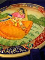 Rajasthani Ragini - Rond Marmer plateel - In Luxe Blauw