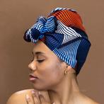 Afrikaanse Blauw / Rode swirl hoofddoek - headwrap, Kleding | Dames, Nieuw, Ophalen of Verzenden