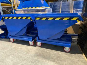 300L  Kiepbak kantelbak +afrolsysteem Kiepcontainer heftruck beschikbaar voor biedingen